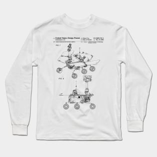 Mars Exploration Rover Patent Black Long Sleeve T-Shirt